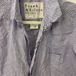 Frank & Eileen Crinkled Button Down - L